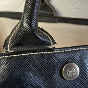 Adax Bag, borsa shopping, borsa shopping con interno removibile, borsa, Adax Copenhagen, utensili, pelle e tessuto, donna, vintage immagine 9