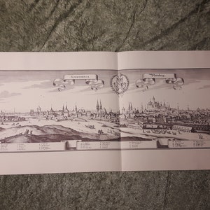 Nuremberg Old City Map Old German City Views Art Art Graphic Drawing Print
