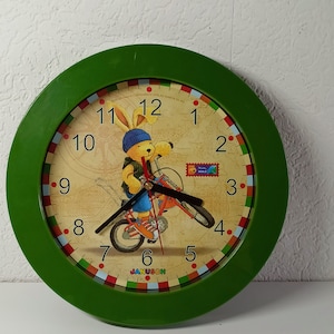 Reloj del conejo Felix, reloj de pared para habitación infantil Janusch, reloj de mesa de cuarzo
