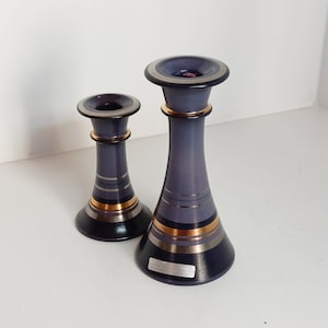 KMK Keramik Manufaktur Kupfermühle from 1989/90s two great candlesticks from the 90s have become very rare