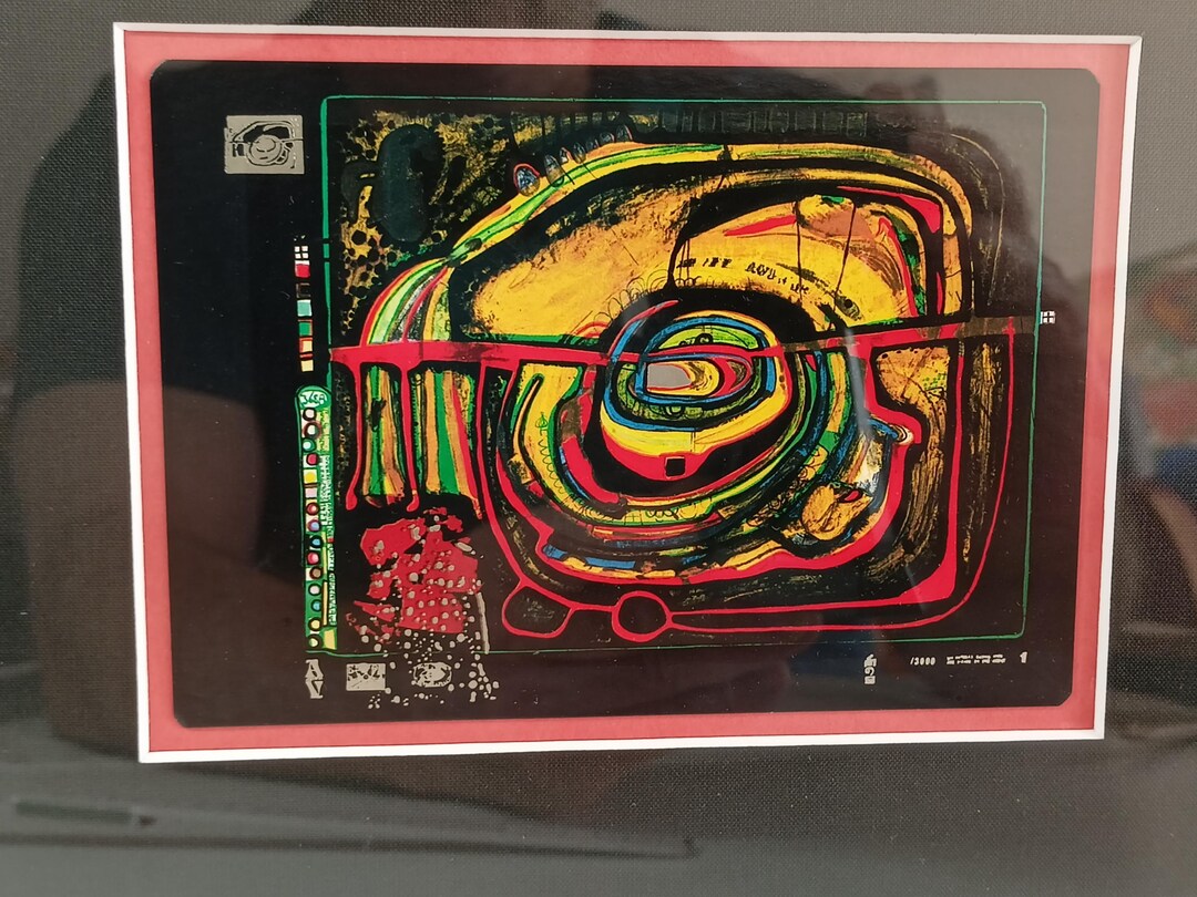Hundertwasser Picture,friedensreich Hundertasser the Eye, Color Print