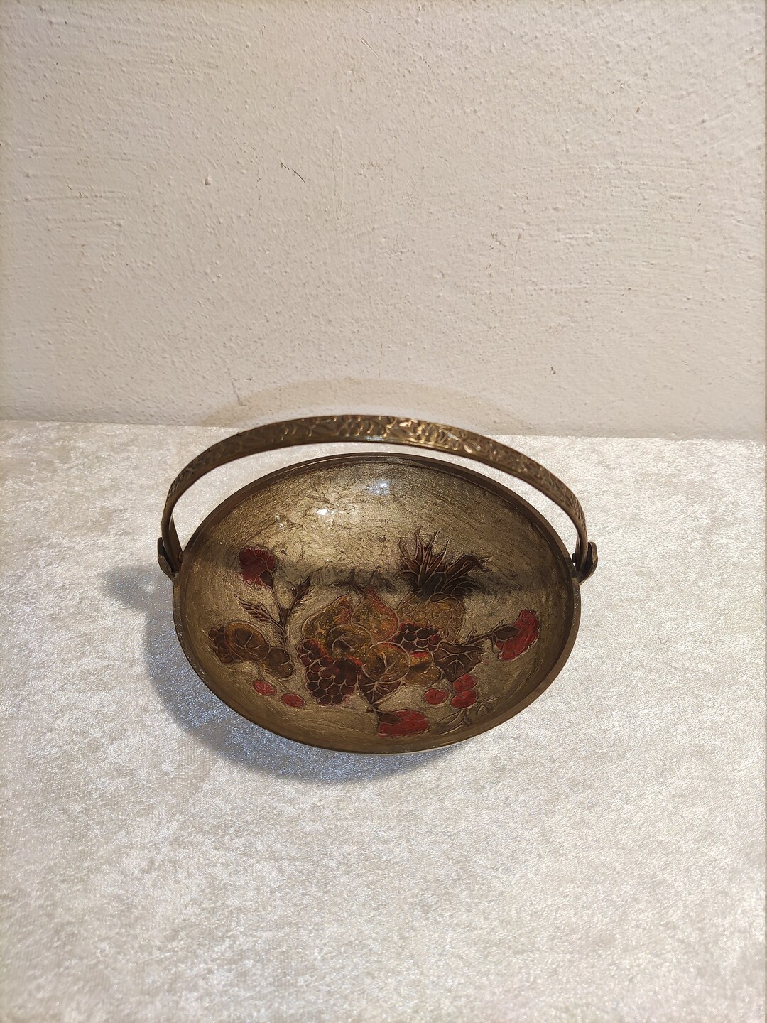 Brass Bowl With Handle Solid Braas Made in India Indian Brass Etsy