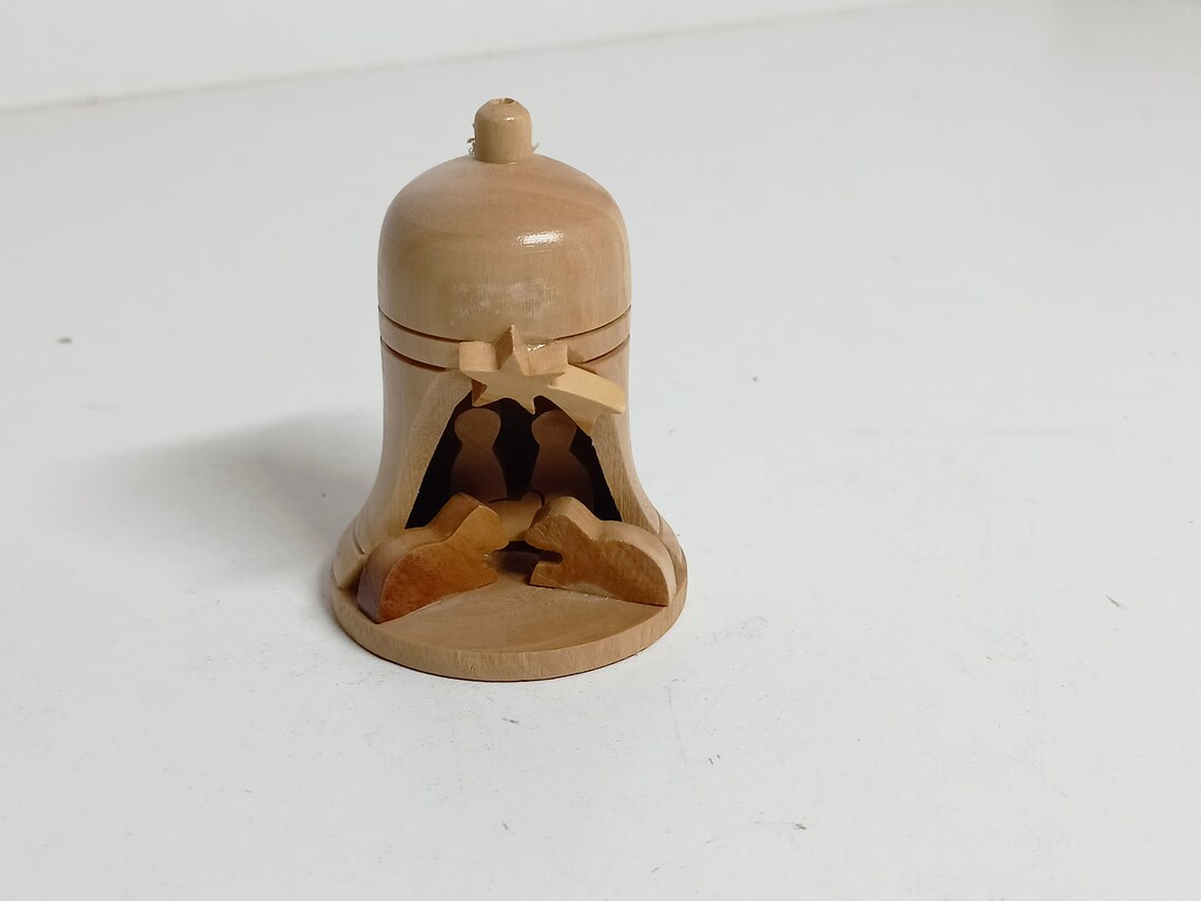 Bell With Sheep and Jesus Wood Carving Handmade God Religion Faith ...