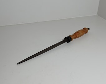 Affilacoltelli, pietra per affilare, affilacoltelli, pietra per affilare, affilacoltelli, asta per affilare, pietra per affilare con manico in legno