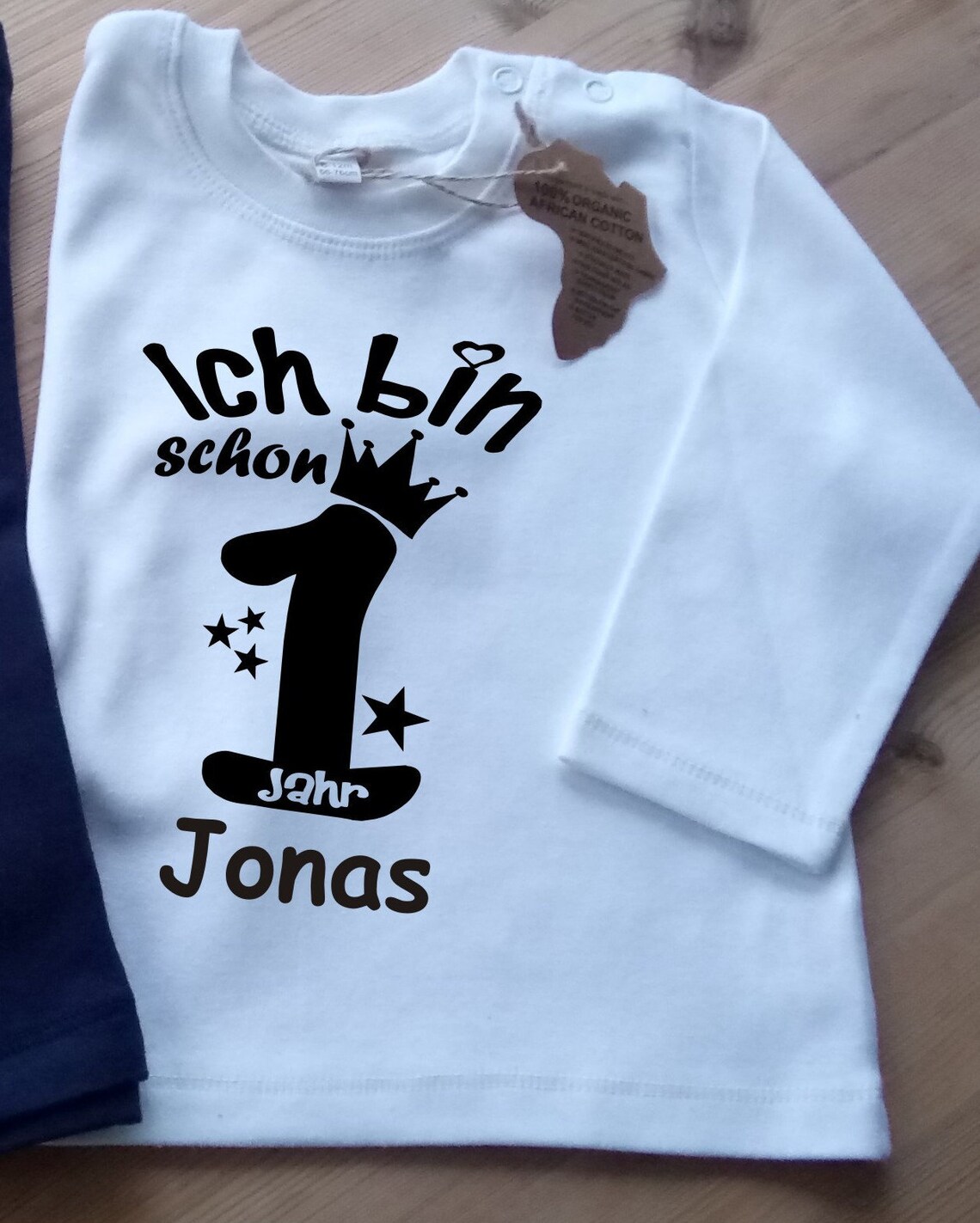 Langarm oder kurzarm TShirt zum 1. Geburtstag Krone mit Etsy