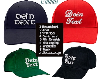 Baseball cap with your text or name for adults