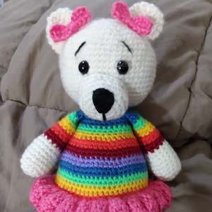 Handmade Crochet Pride Teddy Bear (Pre-order)