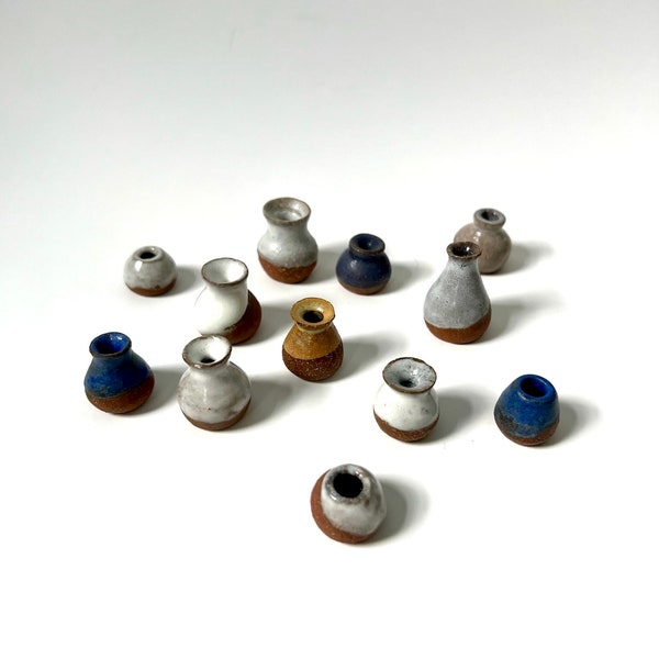 Tiny Vases Ceramic Handmade Miniature