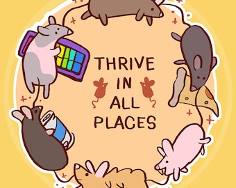 rat energy sticker!