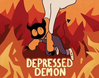 zine a fumetti demone depresso