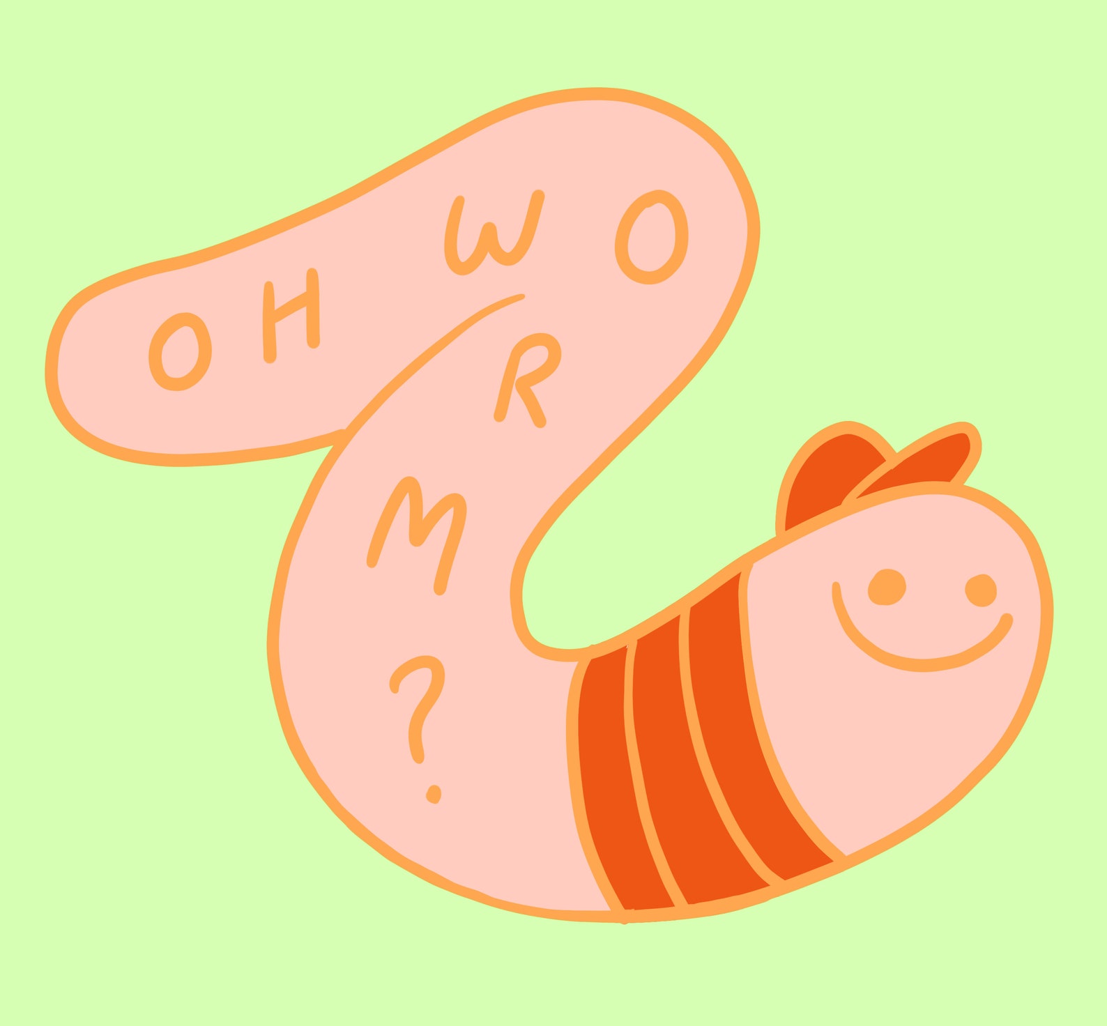 Oh Worm Enamel Pin includes Shipping Etsy