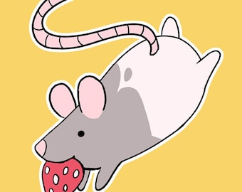 rat snack sticker!