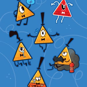 Bill Cipher-klistermärkesark