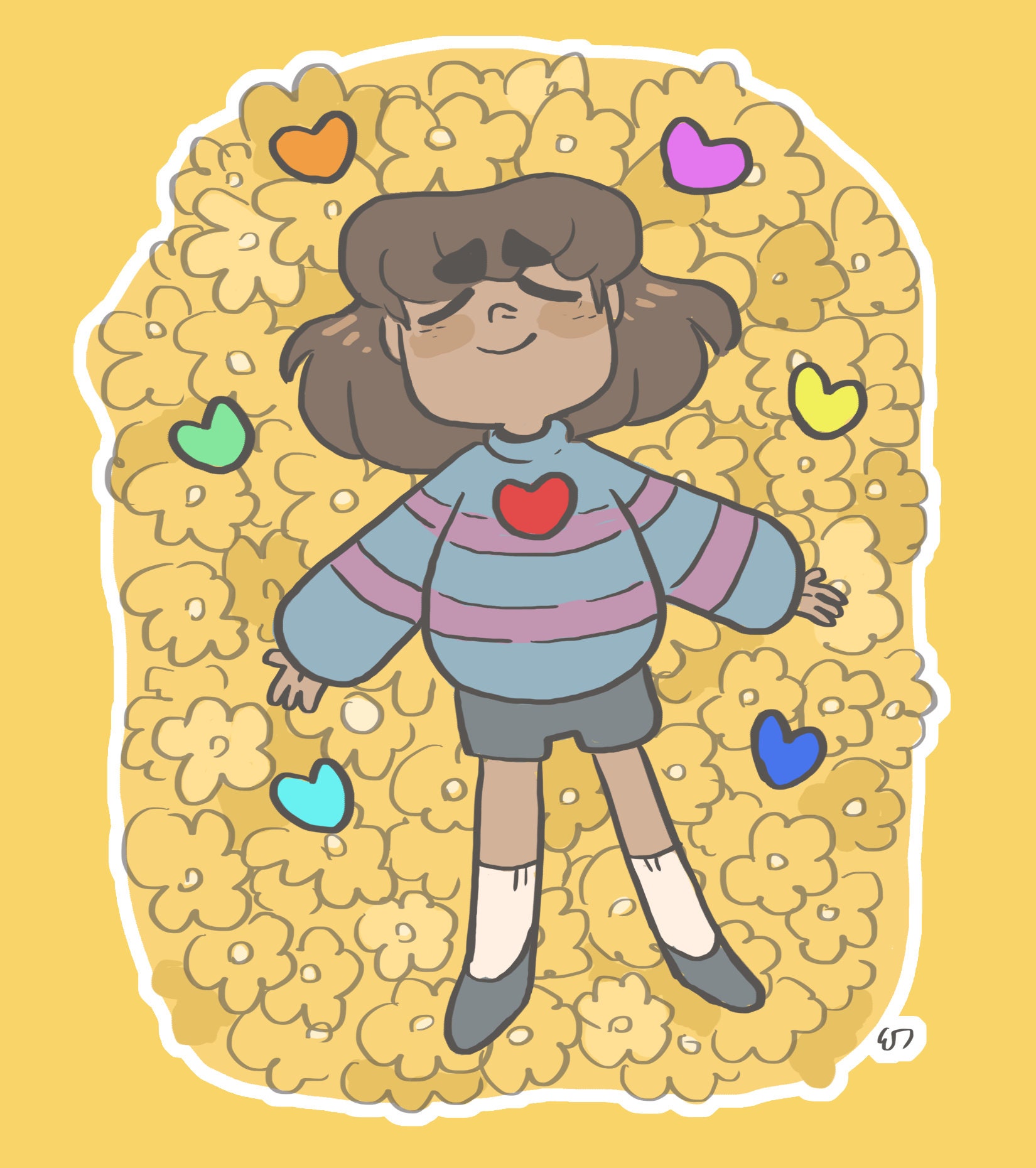 Frisk Undertale Sticker Etsy Denmark