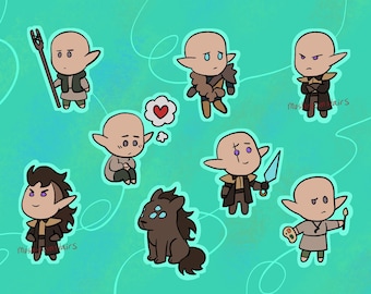Angsty Stickers I Heart Angsty Elves Sticker, Die Cut Stickers, Fenris Sticker, Dragon ...