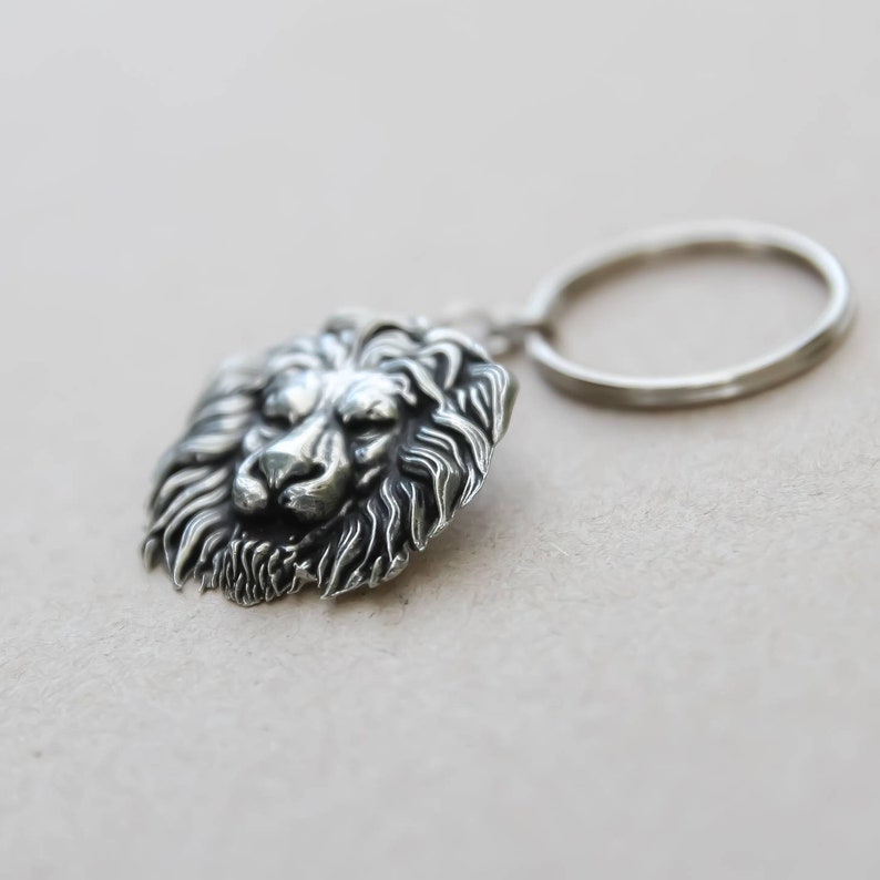 LION Keychain Lion Keyring Lion Pendant WildlifeCollectio Etsy