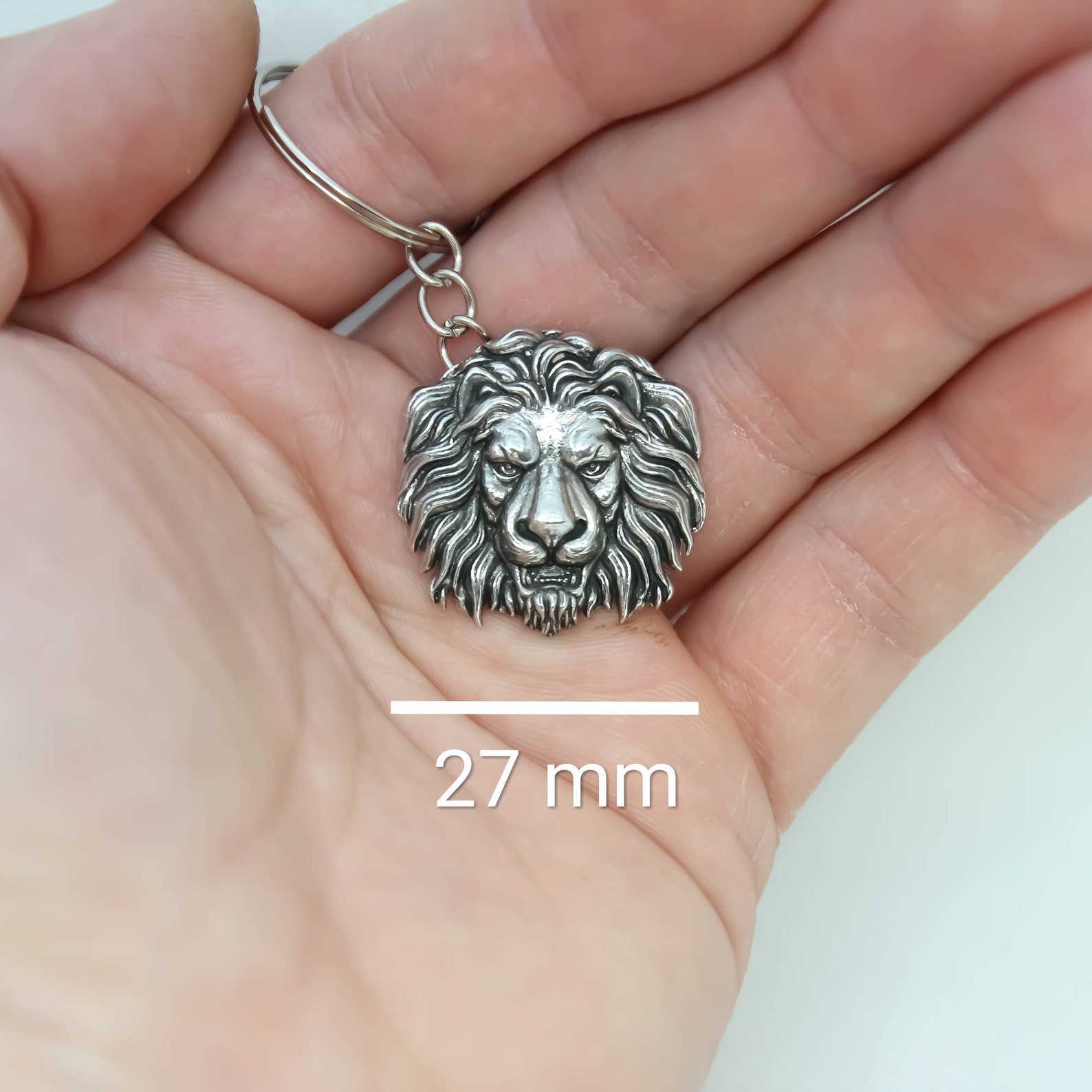 LION Keychain Lion Keyring Lion Pendant WildlifeCollectio Etsy