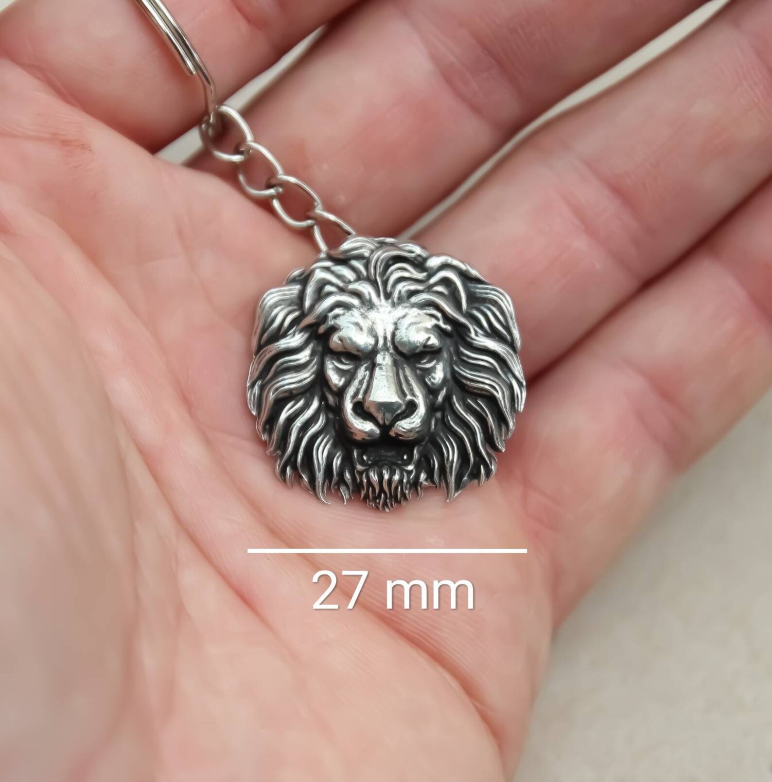 LION Keychain Lion Keyring Lion Pendant WildlifeCollectio Etsy