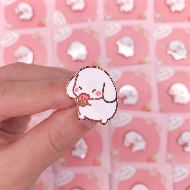 Kawaii Bunny Enamel Pins Cute Bunny Pin Kawaii Pins 2Jing Etsy