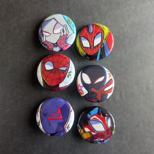 Spiderverse buttons