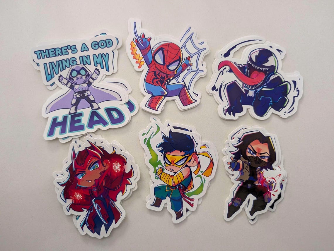 Marvel Rivals | Chibi Stickers - Etsy