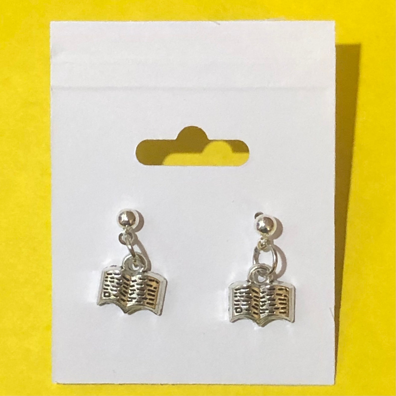 Book Earrings Etsy