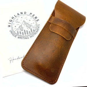 Personalisierte Leder Double Pen Case