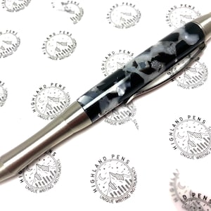 Rollerball Click Pen - Black Russian Crushed Ice
