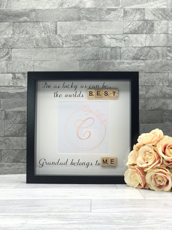 Granda and Me photo frame personalised Birthday Christmas Fathers Day gift