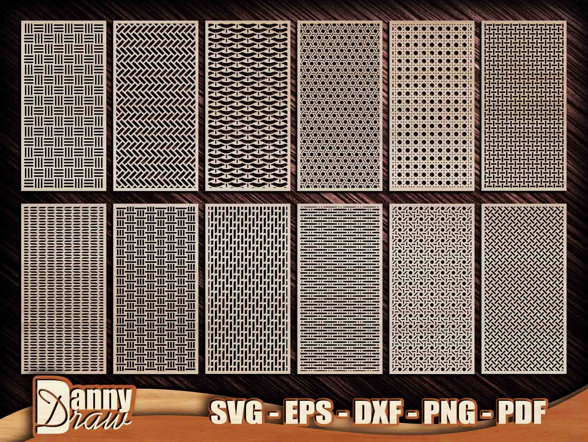 Panel Screen svg, Decorative Panels, Geometric Pattern svg, Panel Wall Decoration, Room Dividers svg, CNC Laser, Metal, DD0166