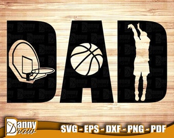 DAD svg, Basketball DAD svg, Fathers Day svg, sport dad svg, Dad life svg, DD0139