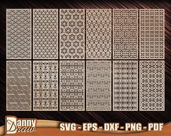 Panel Screen svg, Decorative Panels, Geometric Pattern svg, Panel Wall Decoration, Room Dividers svg, CNC Laser, Metal, DD0286
