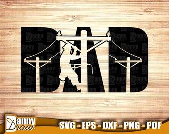 DAD svg, Fathers Day svg,  Lineman svg, first hero, first love, dad lineman, Dad life svg, Cricut, Slihouette, Engraving, DD0054