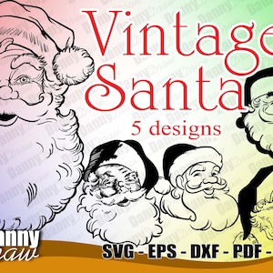 Papai Noel svg, Natal svg, Rosto de Papai Noel svg, DD0038