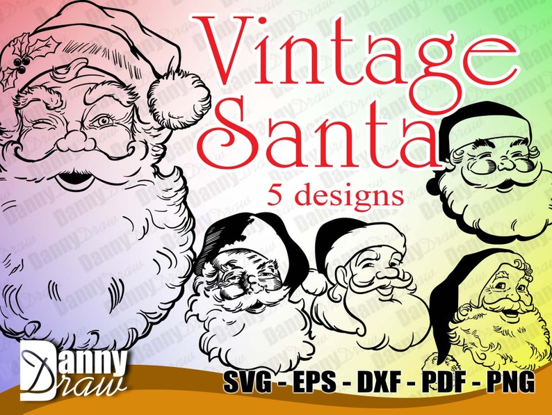 Santa svg, Christmas svg , Santa face svg, DD0038 image 1