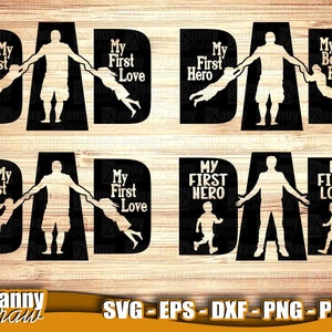 Dad svg, Vatertagssvg, Vatertagspaket svg, erster Held, erste Liebe, beste Freundin, Papa von 2 Jungen, Papa von 2 Mädchen, Papa Lebenssvg, DD0181