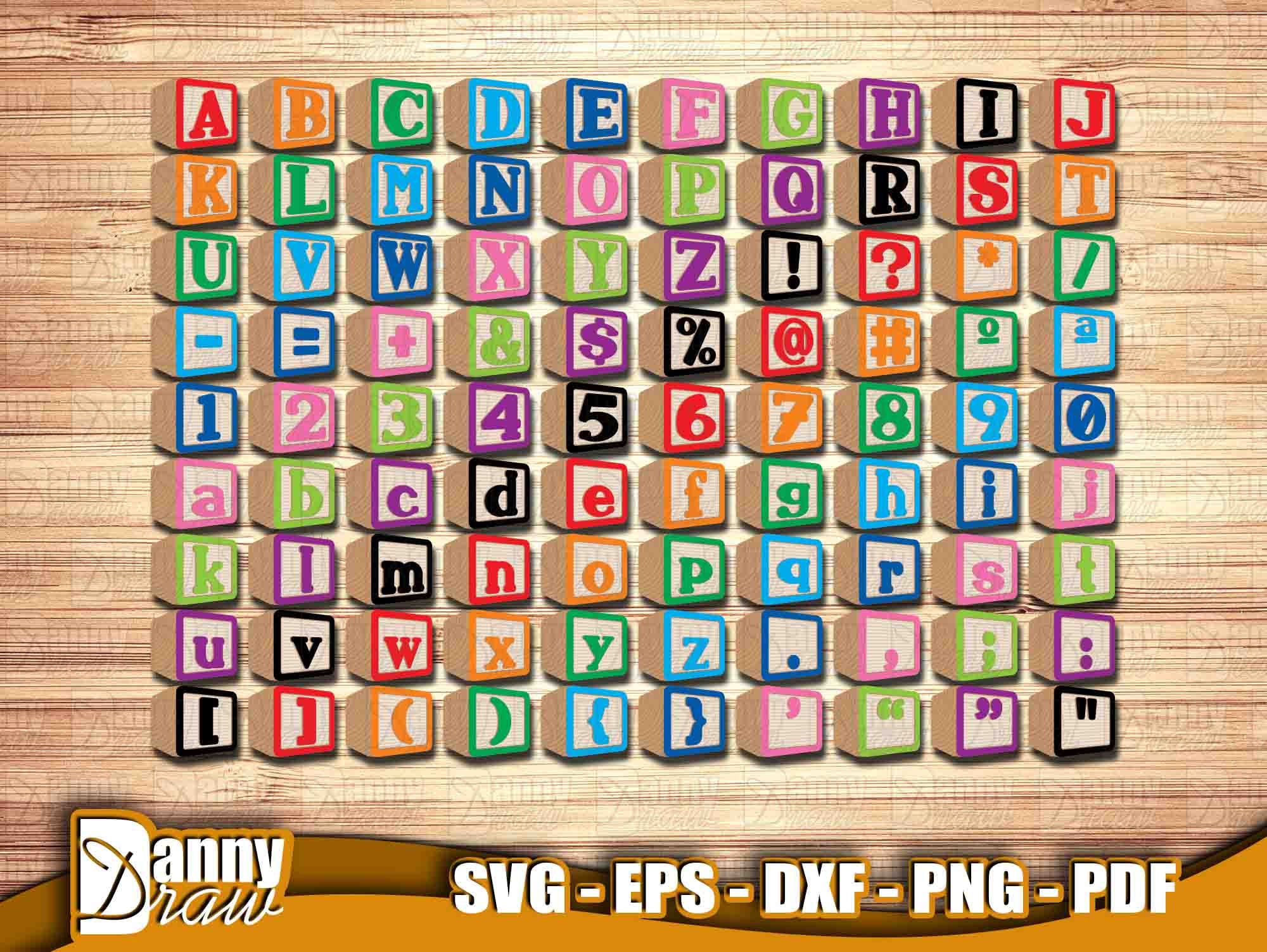 Baby Blocks Font Baby Blocks Alphabet Monogram Kids Blocks - Etsy