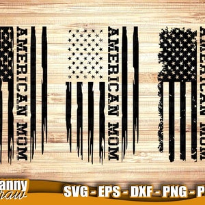 American Mom svg, Distressed Flag Svg, American Flag svg, Grunge flag svg, 4th of July svg, USA Flag svg, US Flag svg, DD0072