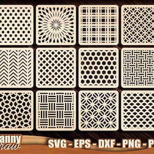 Montagnes russes carrées SVG, modèles de trivet de grill de montagnes russes, modèles de trivet, décor mural découpé au laser, cricut, silhouette, glowforge, CNC, DD0242