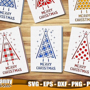 Weihnachtskarte svg, 15 Weihnachtskarten SVG, Christmas Einladung, Papercut Card, Cricut, Silhouette, Glowforge, DD0204