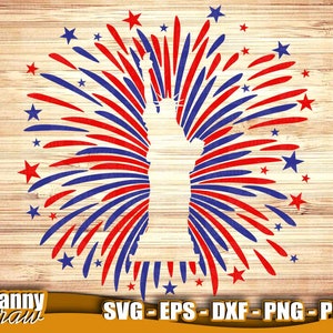 Fogos de artifício svg, Estátua da Liberdade svg, 4 de julho svg, 4 de julho svg, merica svg, EUA svg, DD0154