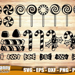 Christmas Candy svg, Candy svg, Candy Cane svg, Lollipop svg, Candy Corn svg, Holiday Candy svg Cute Candy svg, DD0094