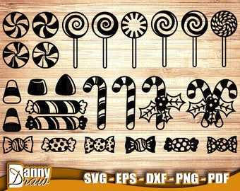Christmas Candy svg, Candy svg, Candy Cane svg, Lollipop svg, Candy Corn svg, Holiday Candy svg Cute Candy svg, DD0094