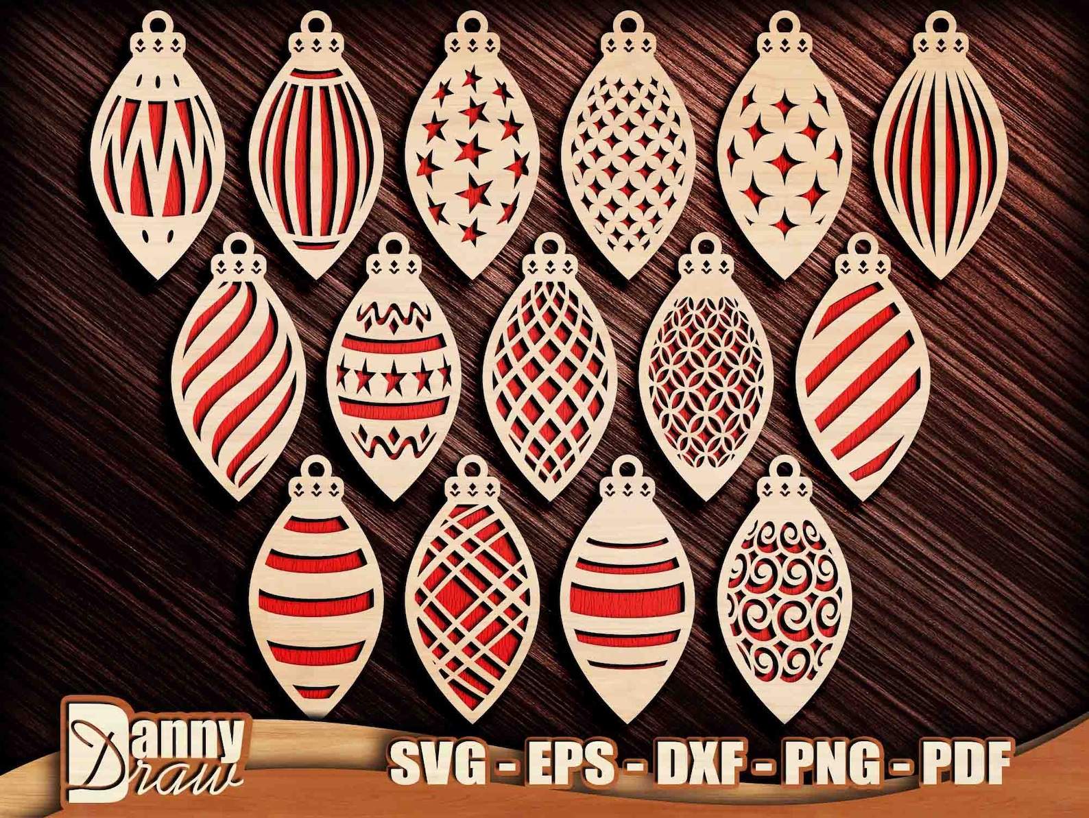 Christmas Ornaments Svg, Christmas Decorations Cut Files, Christmas
