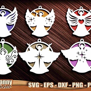 Christmas Balls svg, Engel svg, Engel svg, Laser cut Files, Christmas Tree svg, Christmas Ornament svg, Glowforge, Cricut, DD0031