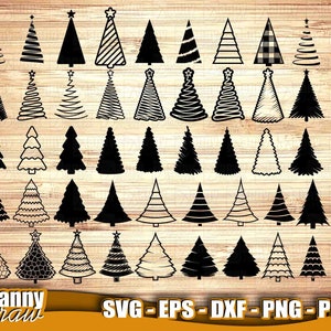 Christmas Tree svg, Christmas Tree Bundle svg, 50 Christmas Trees svg, Tree svg, Pine Tree svg, Christmas Tree Silhouette, DD0082
