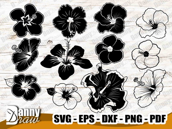 Download Hibiscus Svg Hibiscus Silhouette Hawaii Flower Svg Hibiscus Etsy