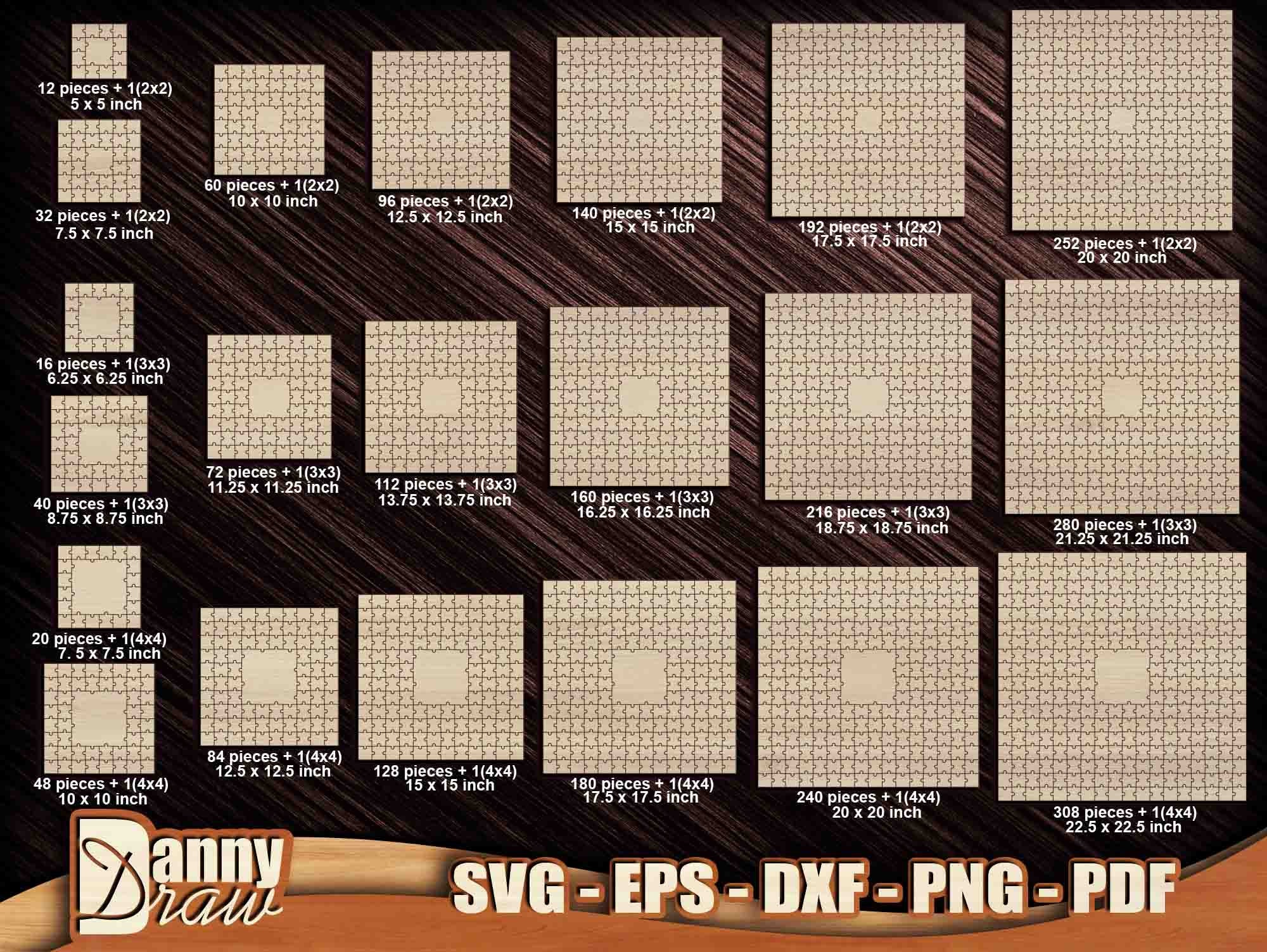 Square 21 Piece Guestbook Puzzle