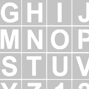Letter/number Stencils