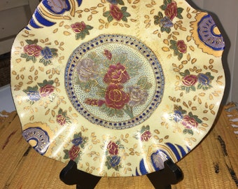 Oriental Flowered Dish